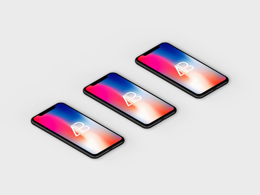 Isometric iPhone Mockup Free Mockup Download