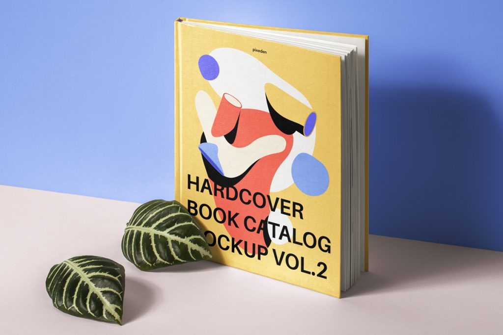 Hardcover Book Catalog Mockup