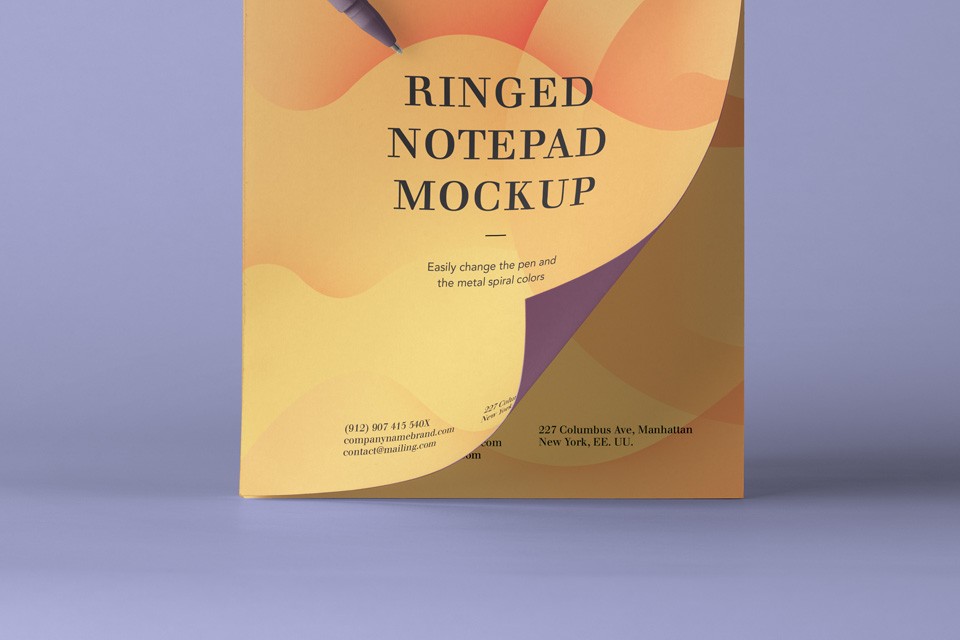 Ringed Notepad Mockup