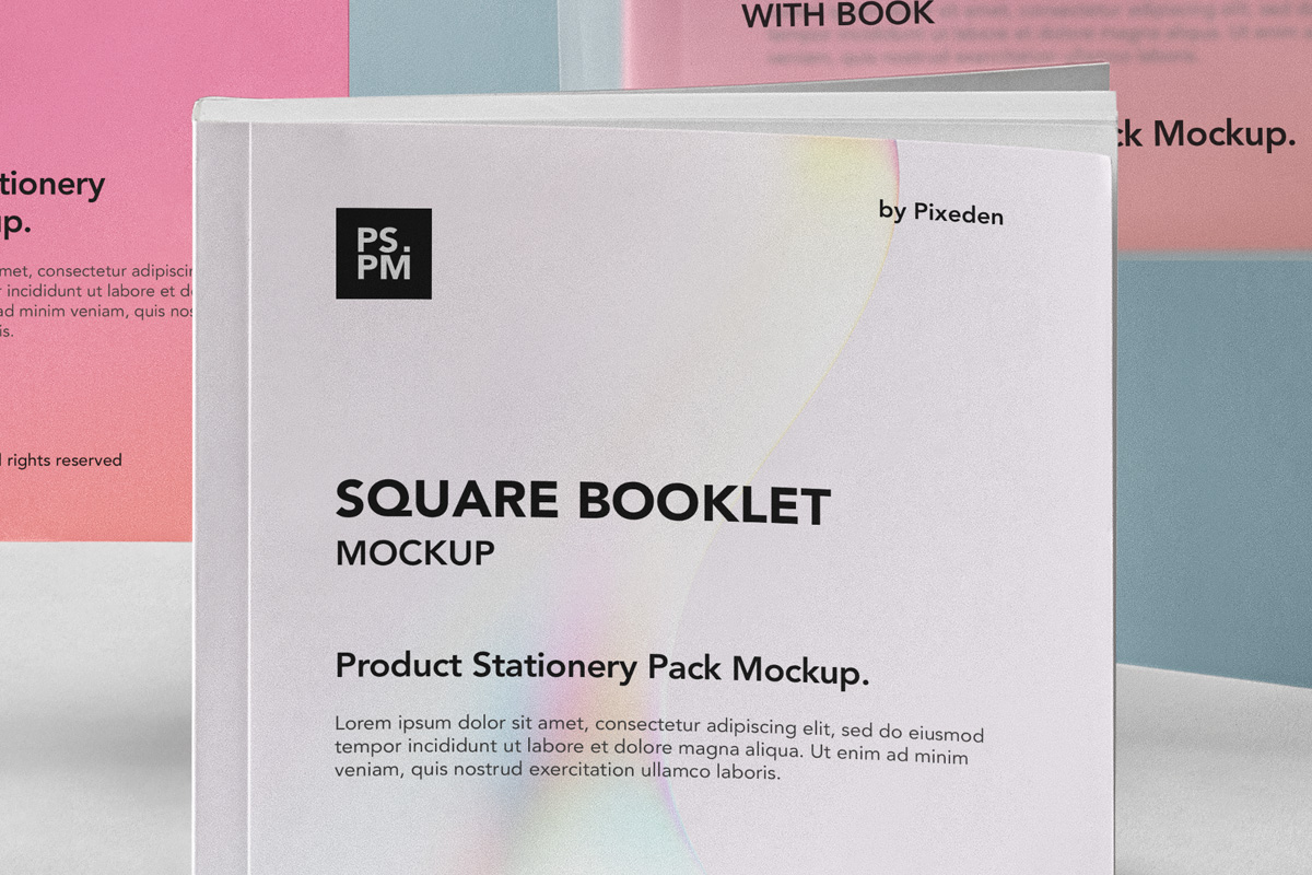 Free Product Manual Mockup