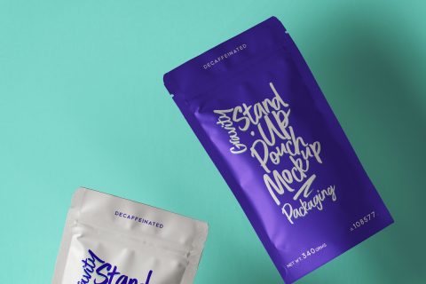 Free stand-up pouch mockup