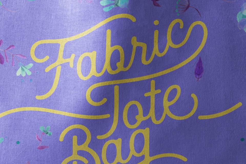 Tote Fabric Bag Mockup