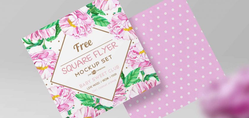 Free Square Flyer Mockups