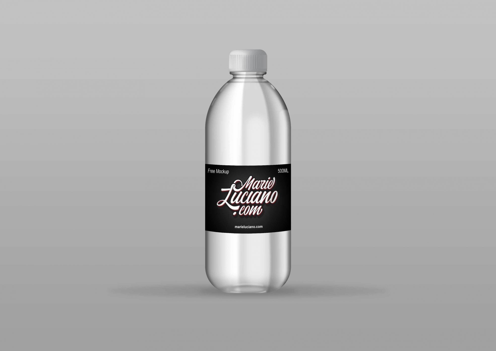 Water bottle PSD Mockup