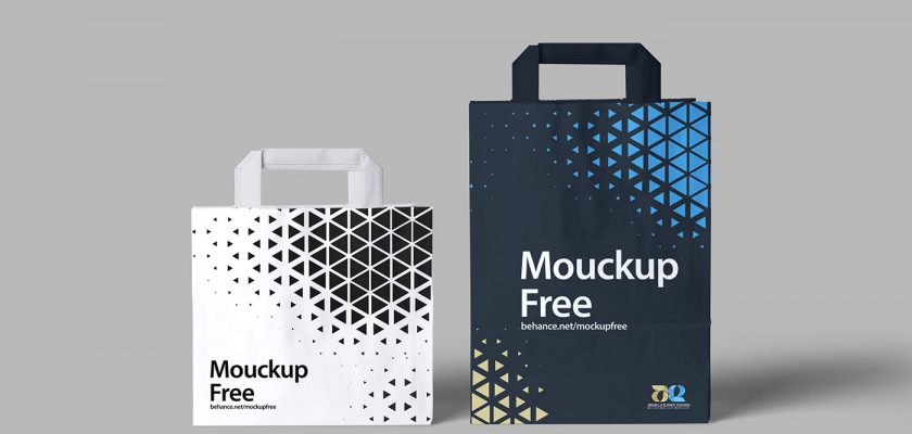 Free Paper Bag Mockup