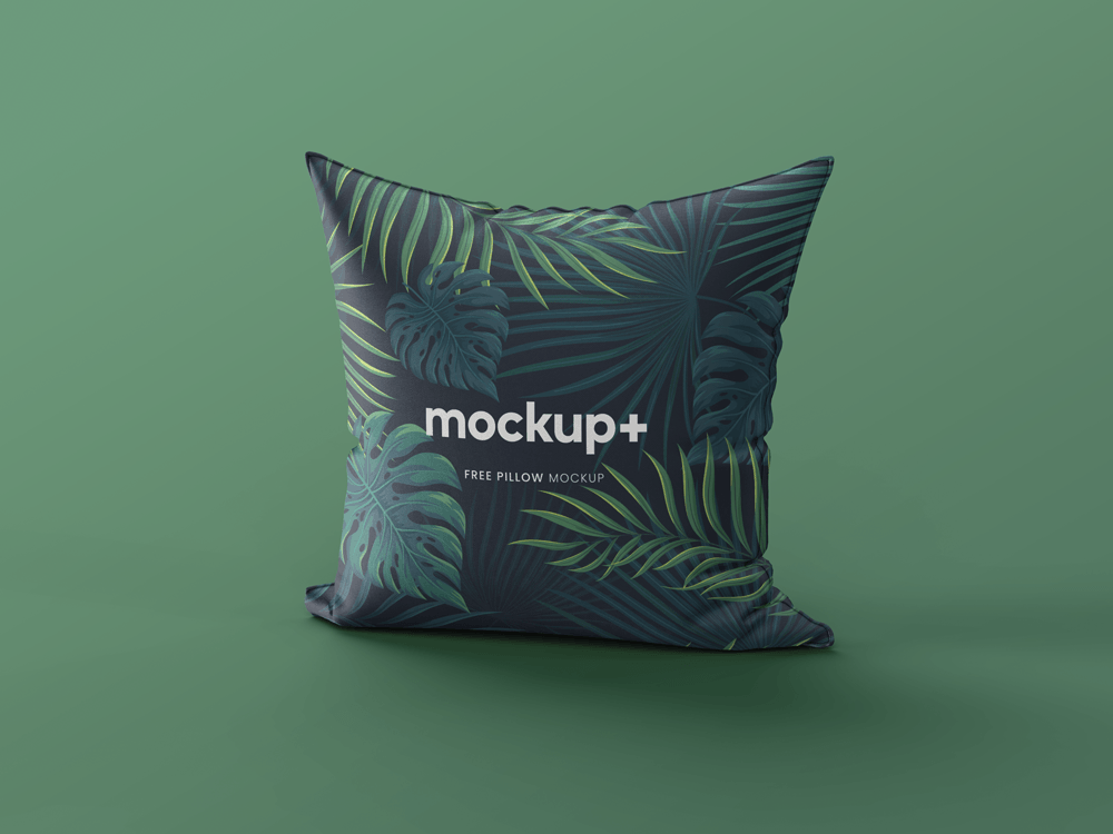 Standing Square Pillow Mockup Free PSD