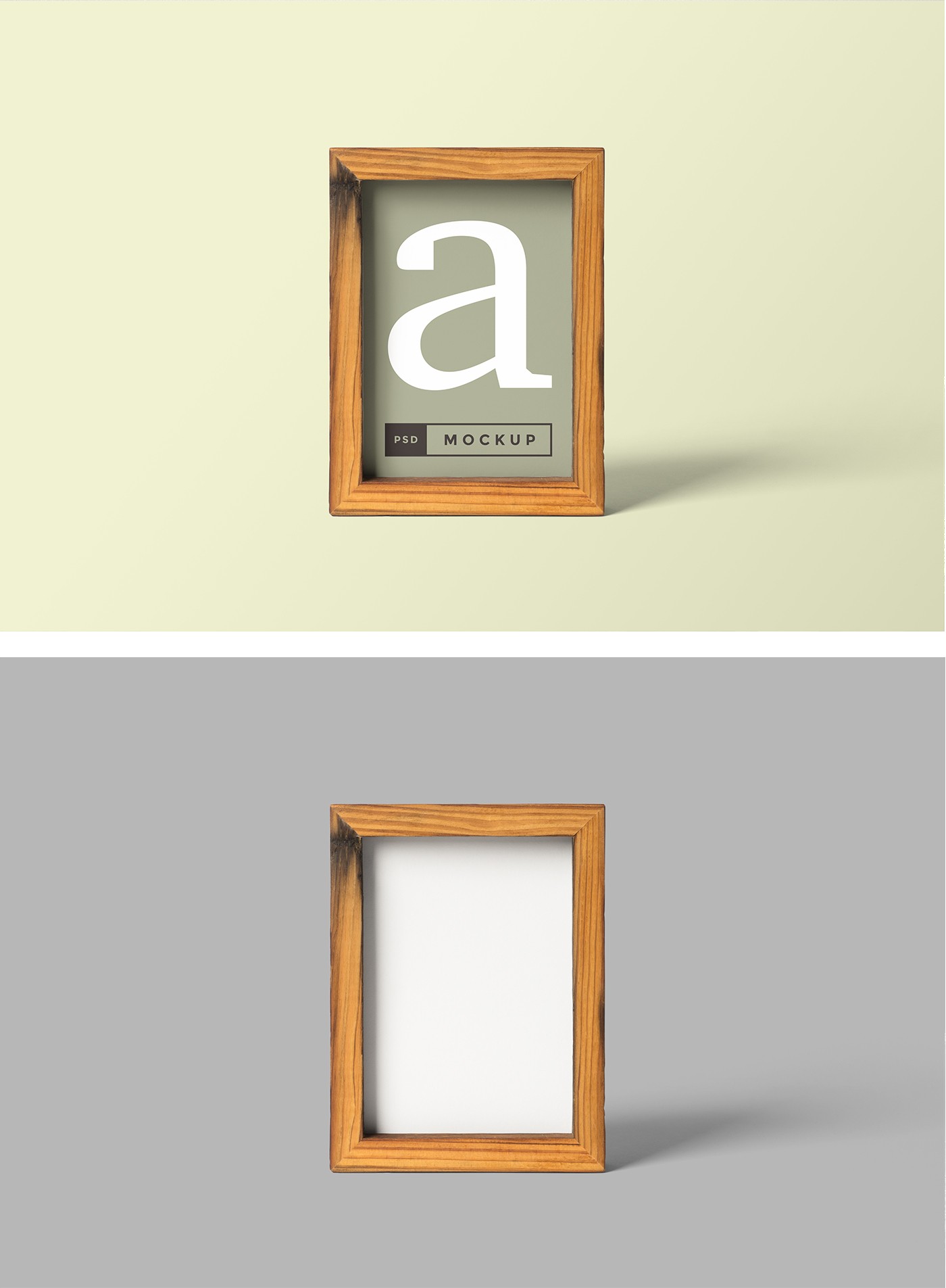 Download Wooden Frame Mockup - Free Mockup Download