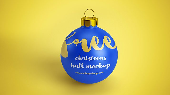 Free Christmas Ball Mockups
