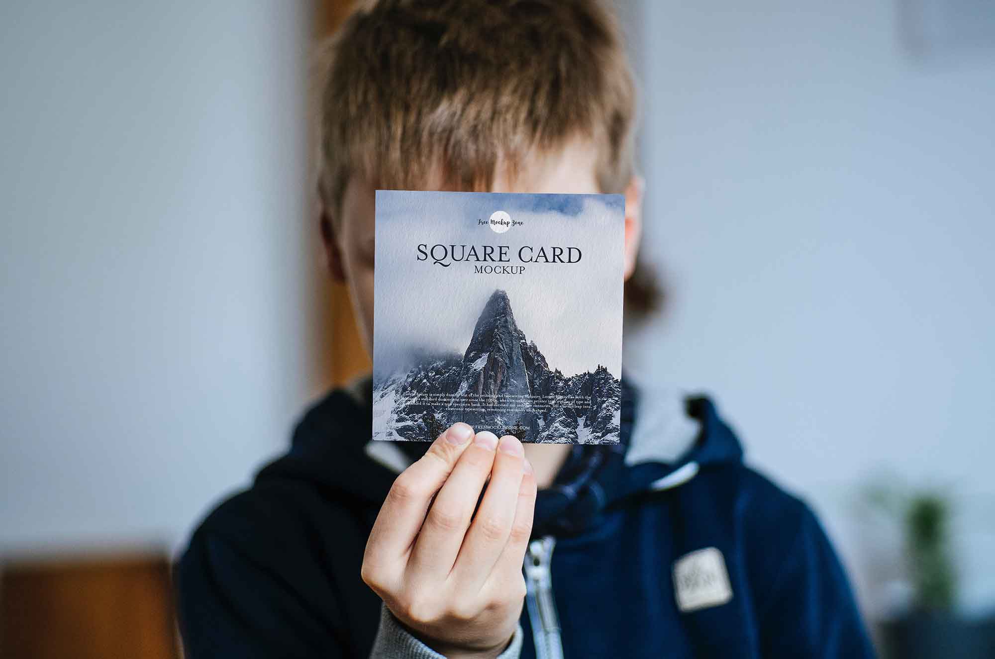 Square Card Mockup