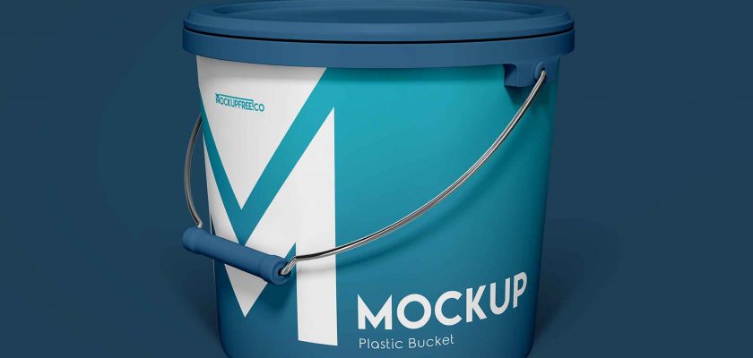 Download Free Plastic Paint Bucket Mockup - Free Mockup Download