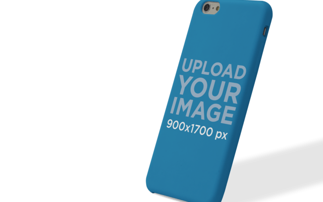 Download Phone Case Mockup of an iPhone 6 leaning over a zero ...