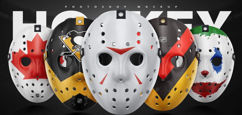 Hockey Face Mask Mockup