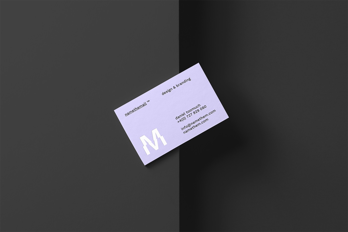 Realistic Business Card MockUp