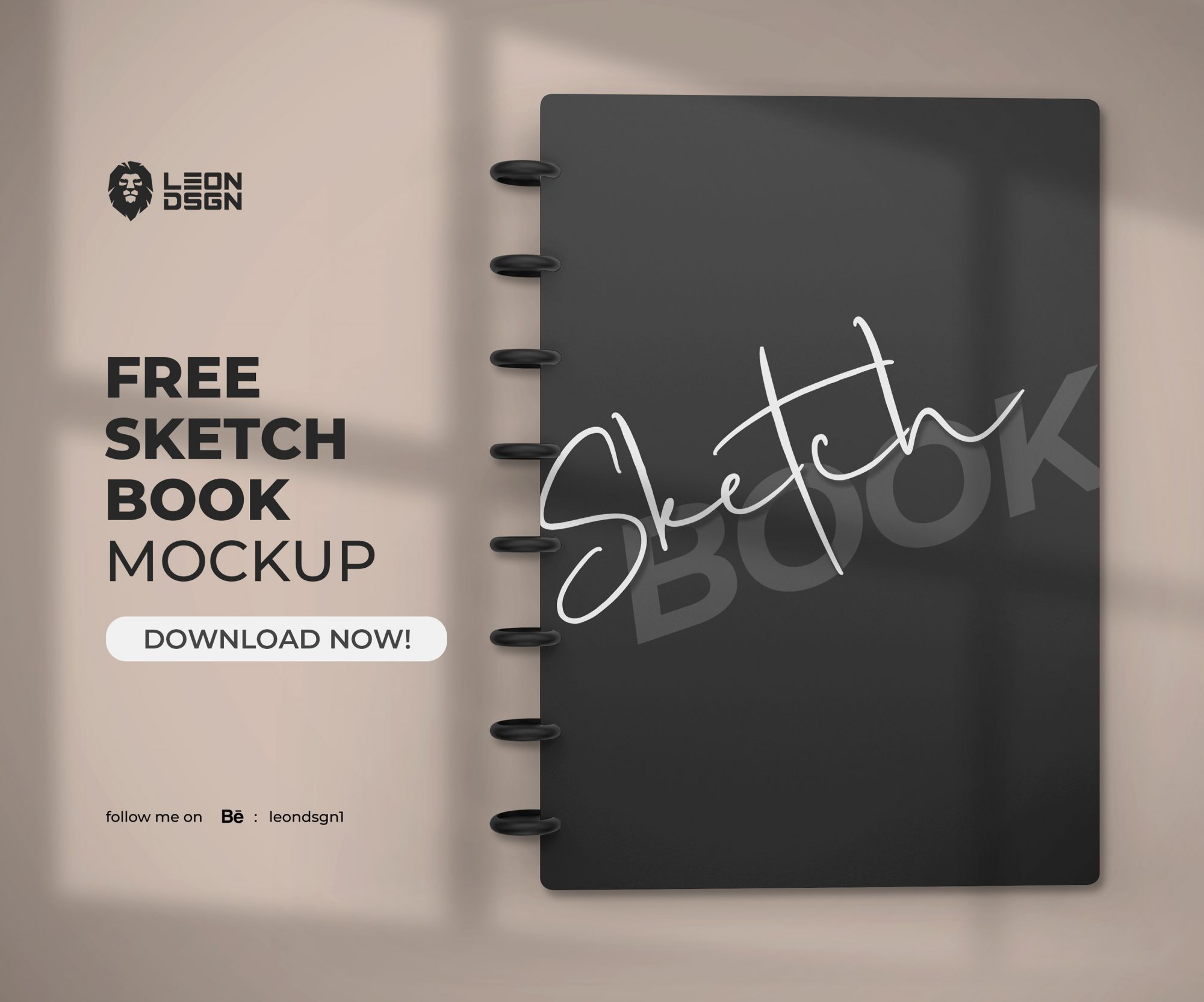 Free Sketchbook Mockup