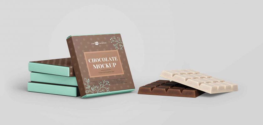 Free Chocolate Bar PSD Mockup