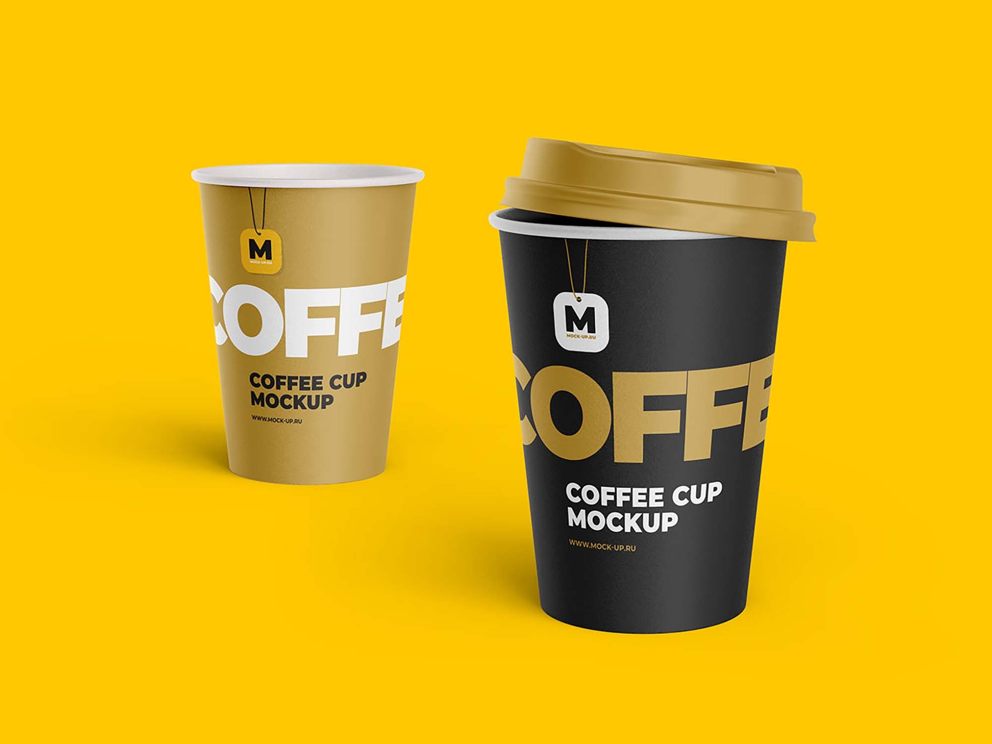 Disposable Tea and Coffee Cup Mockup – Free Mockup Download