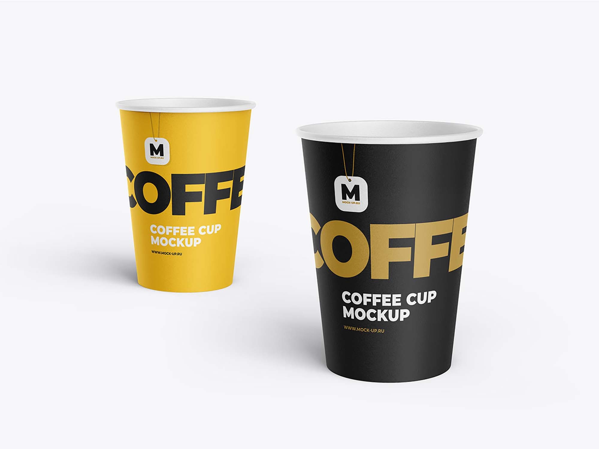 Disposable Tea and Coffee Cup Mockup