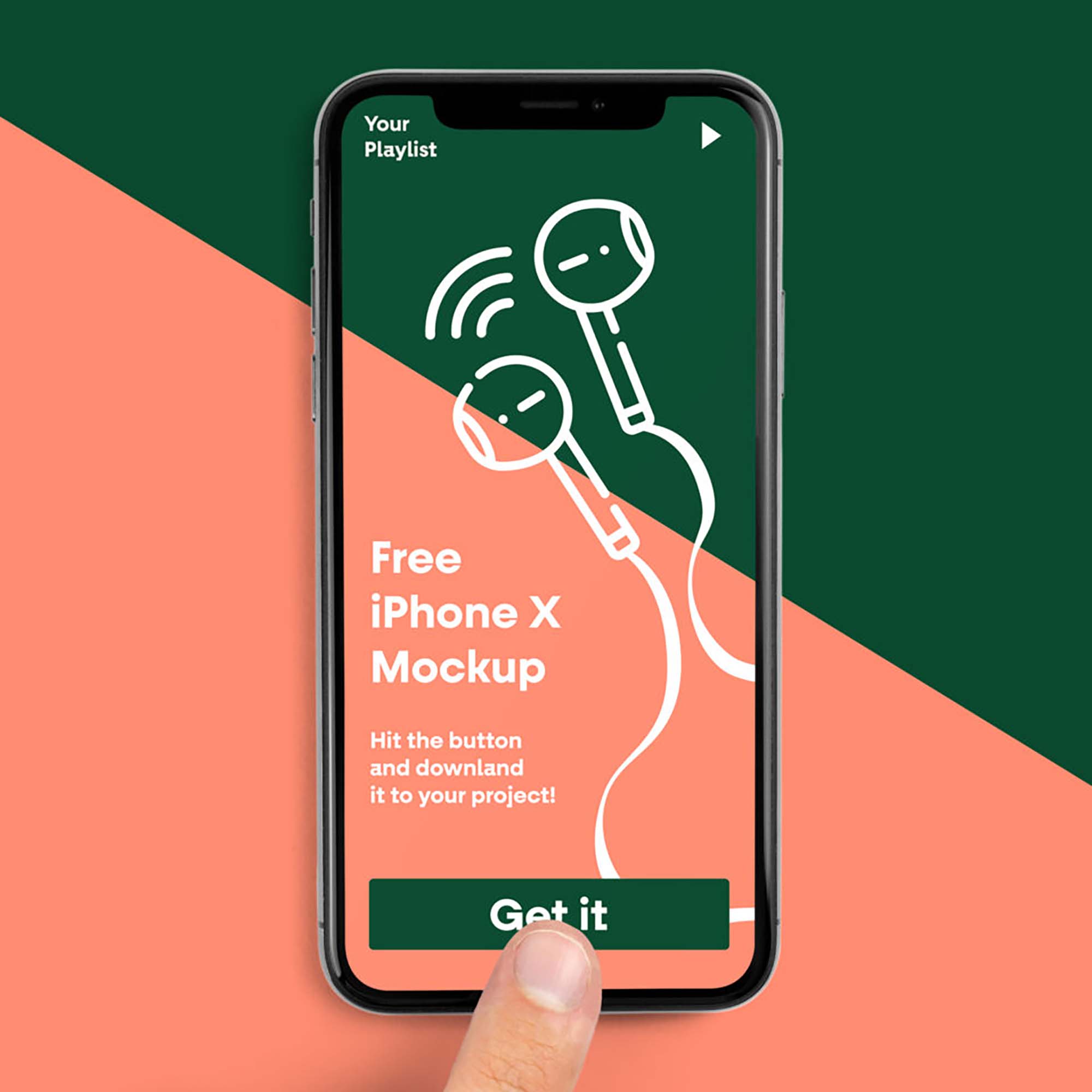 iPhone X PSD Mockup