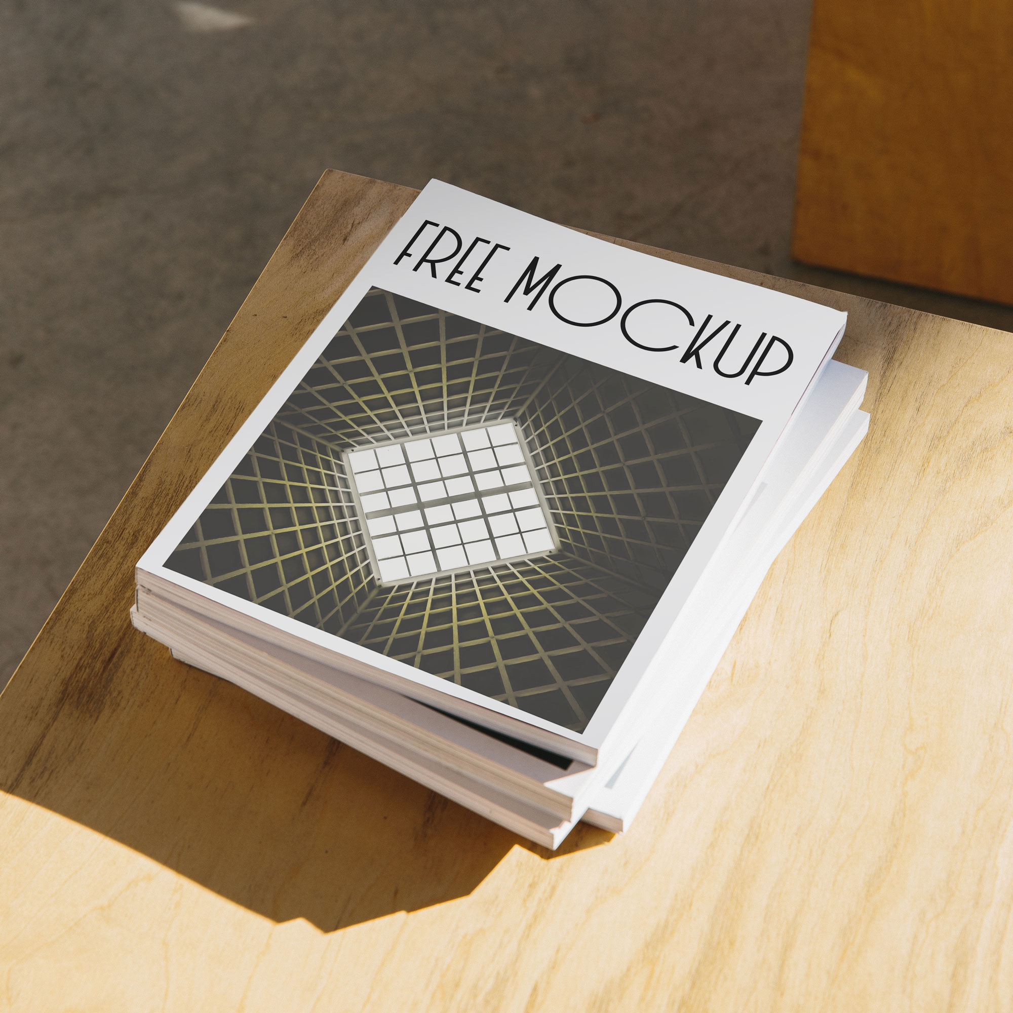 Download Free Magazine Cover Mockup - Free Mockup Download