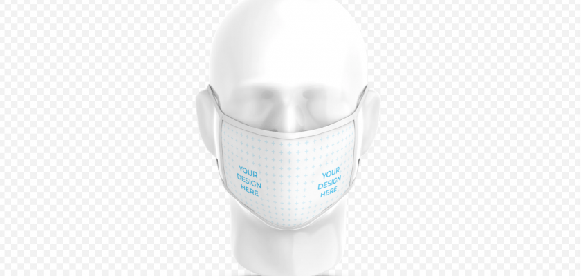 Cloth Face Mask on Plastic Head Free Mockup Generator