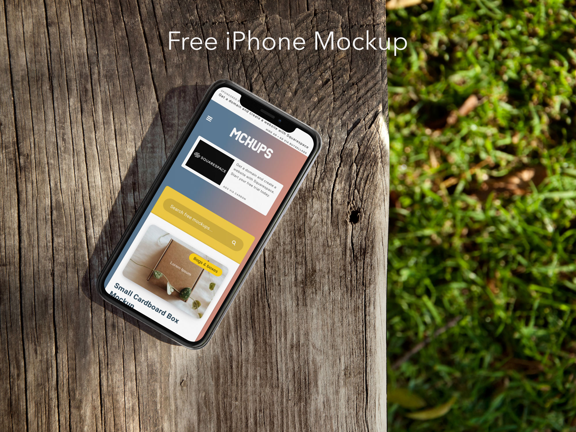 free iphone mockup