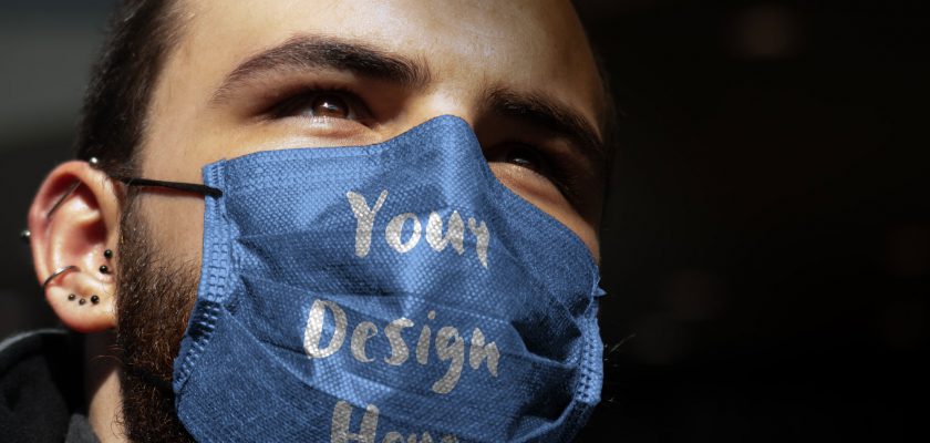 free facemask mockup