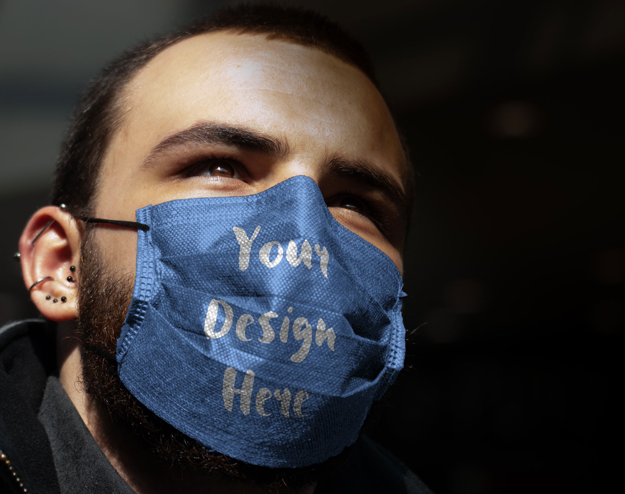 free facemask mockup