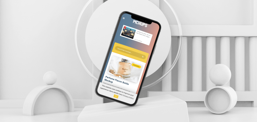 iPhone 11 Pro Balancing on a Corner in a 3D Environment