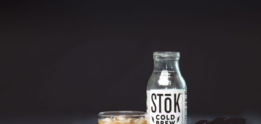 cold brew coffee bottle mockup
