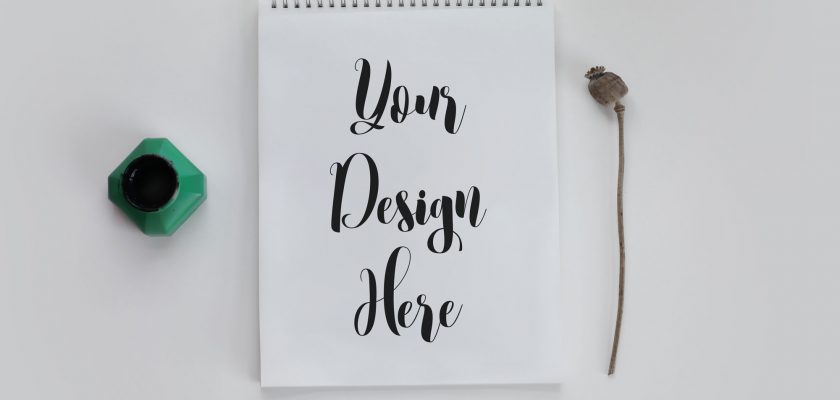 Calligraphy Notebook Mockup