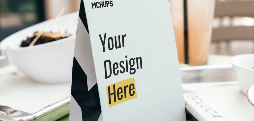 Table Tent Mockup - Free Mockup Download