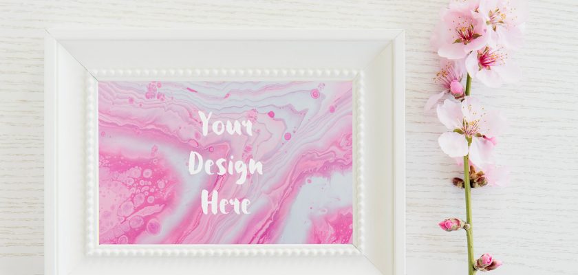 flatlay frame mockup