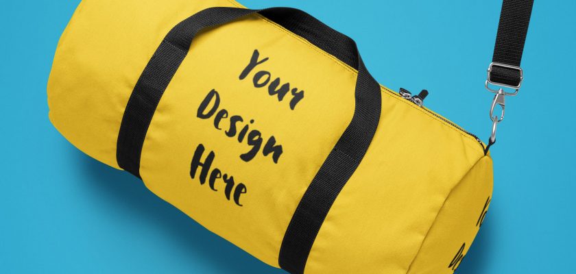 Download Duffle Bag Mockup Free Mockup Download