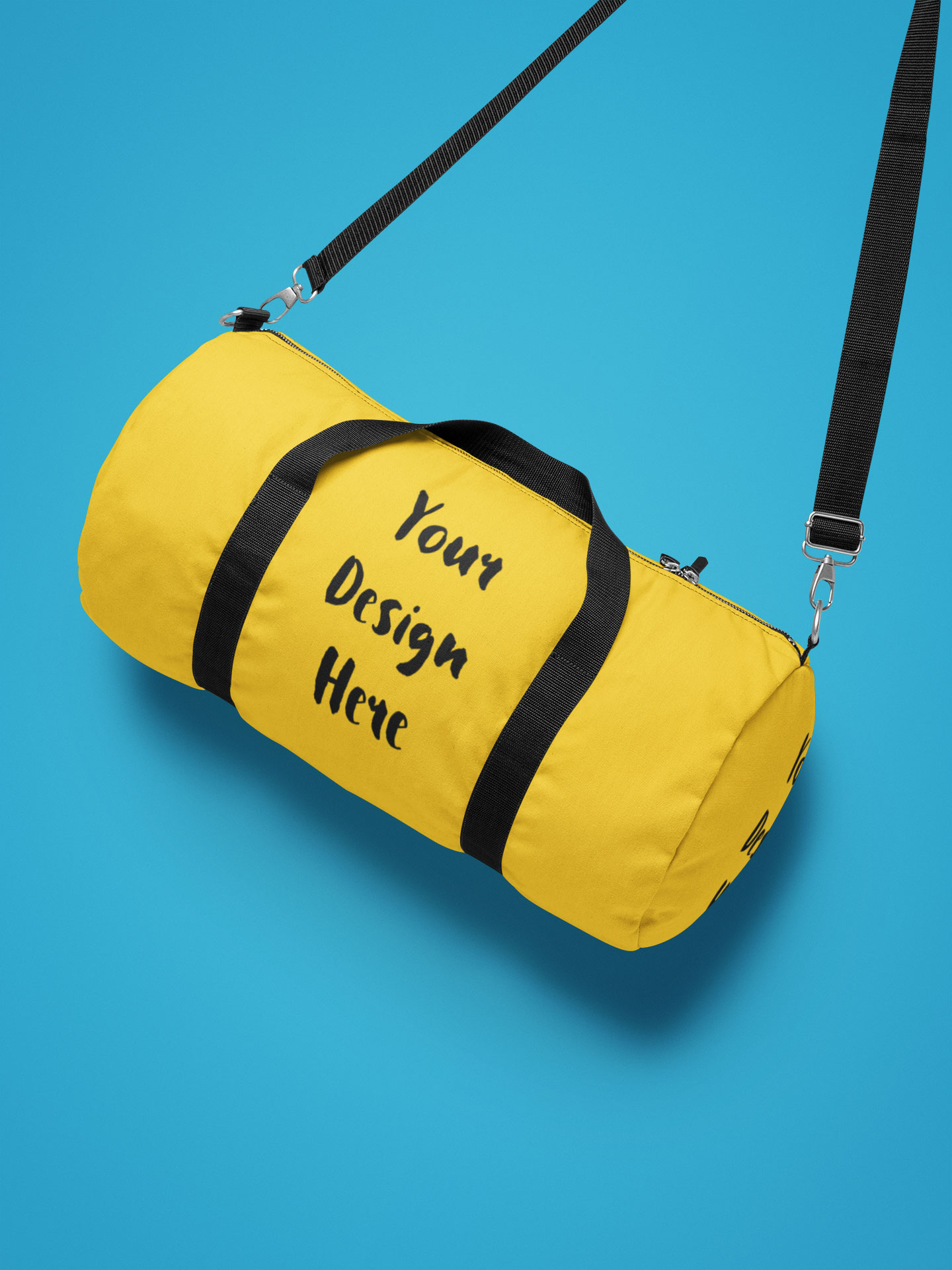 free duffle bag mockup