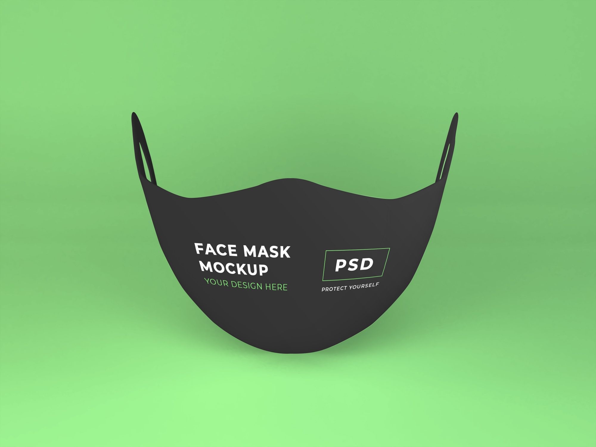 Download Realistic Face Mask Mockup Template Free Mockup Download