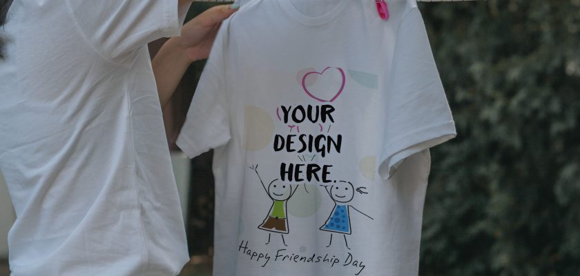 T-shirt Dries on a Rope Free Mockup