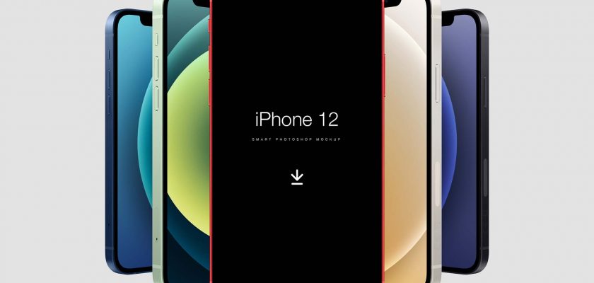 Free iPhone 12 Mockup (PSD)