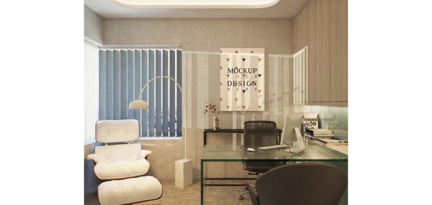 Poster Canvas in Modern Private Office