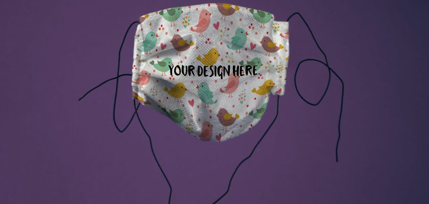 Free Face Mask Mockup