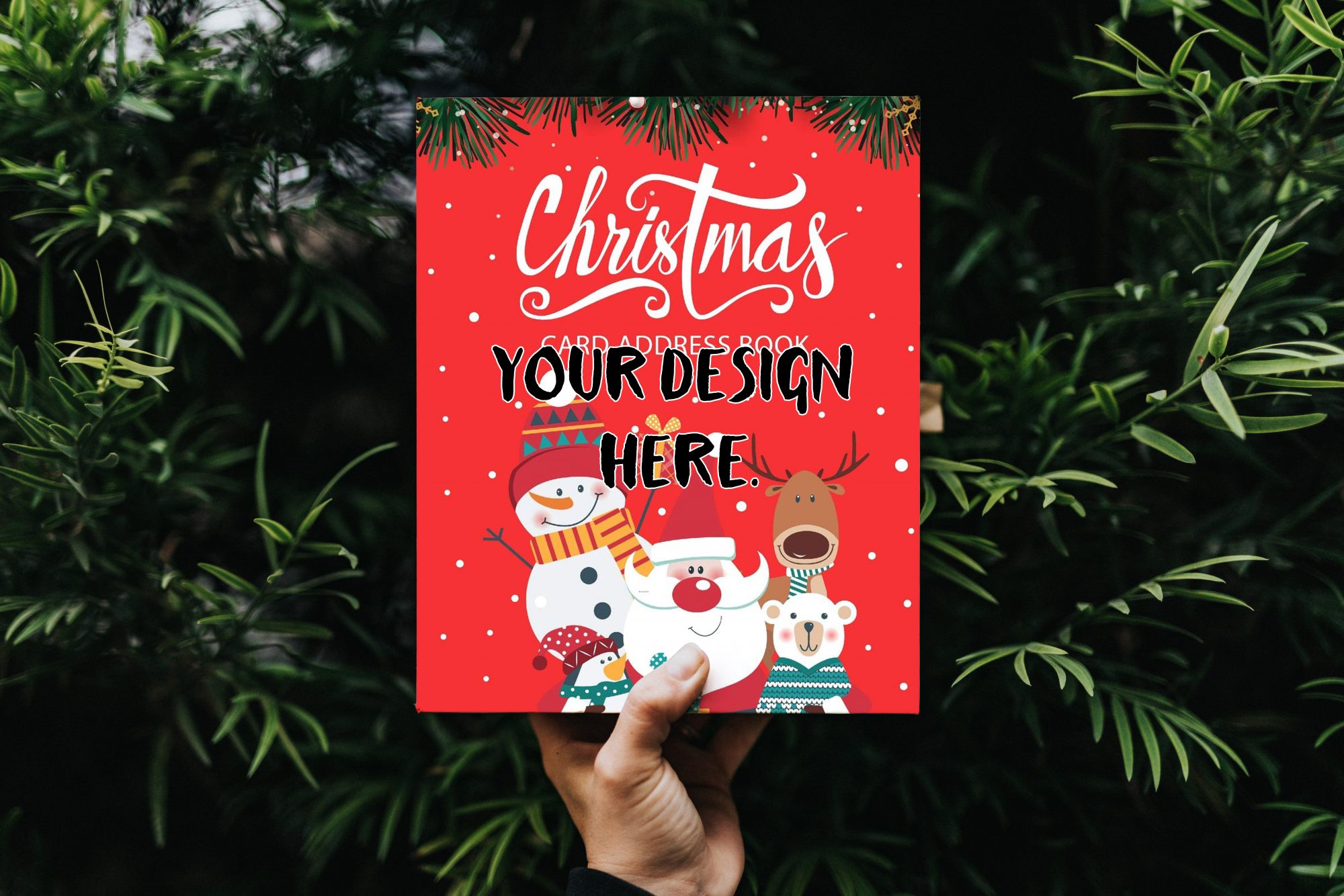 Greeting Card in Hand Mockup