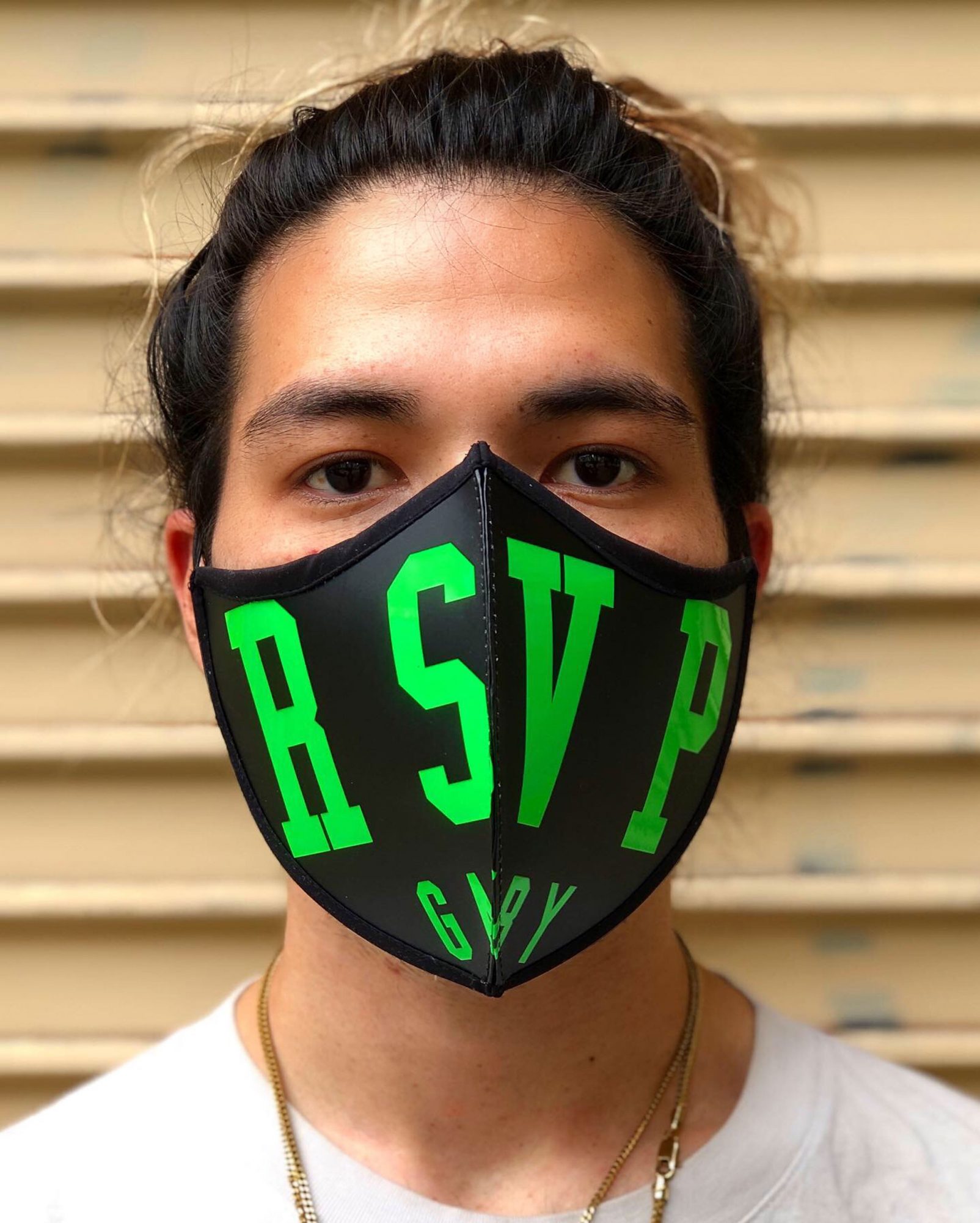 Free Face Mask Closeup Portrait Mockup