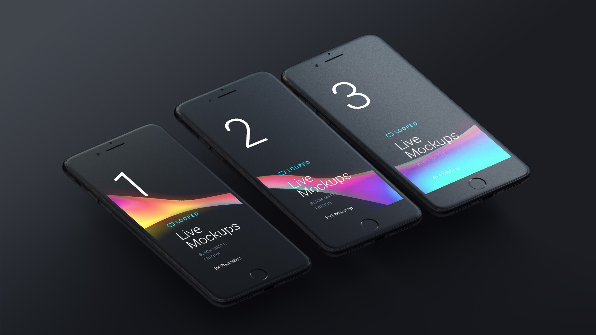 Black Clay Apple Devices Mockup Pack