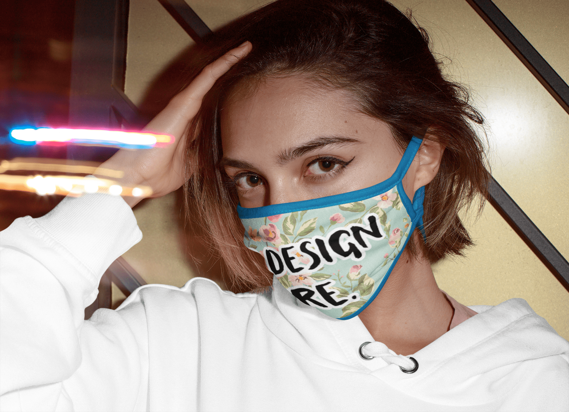 face mask mockup
