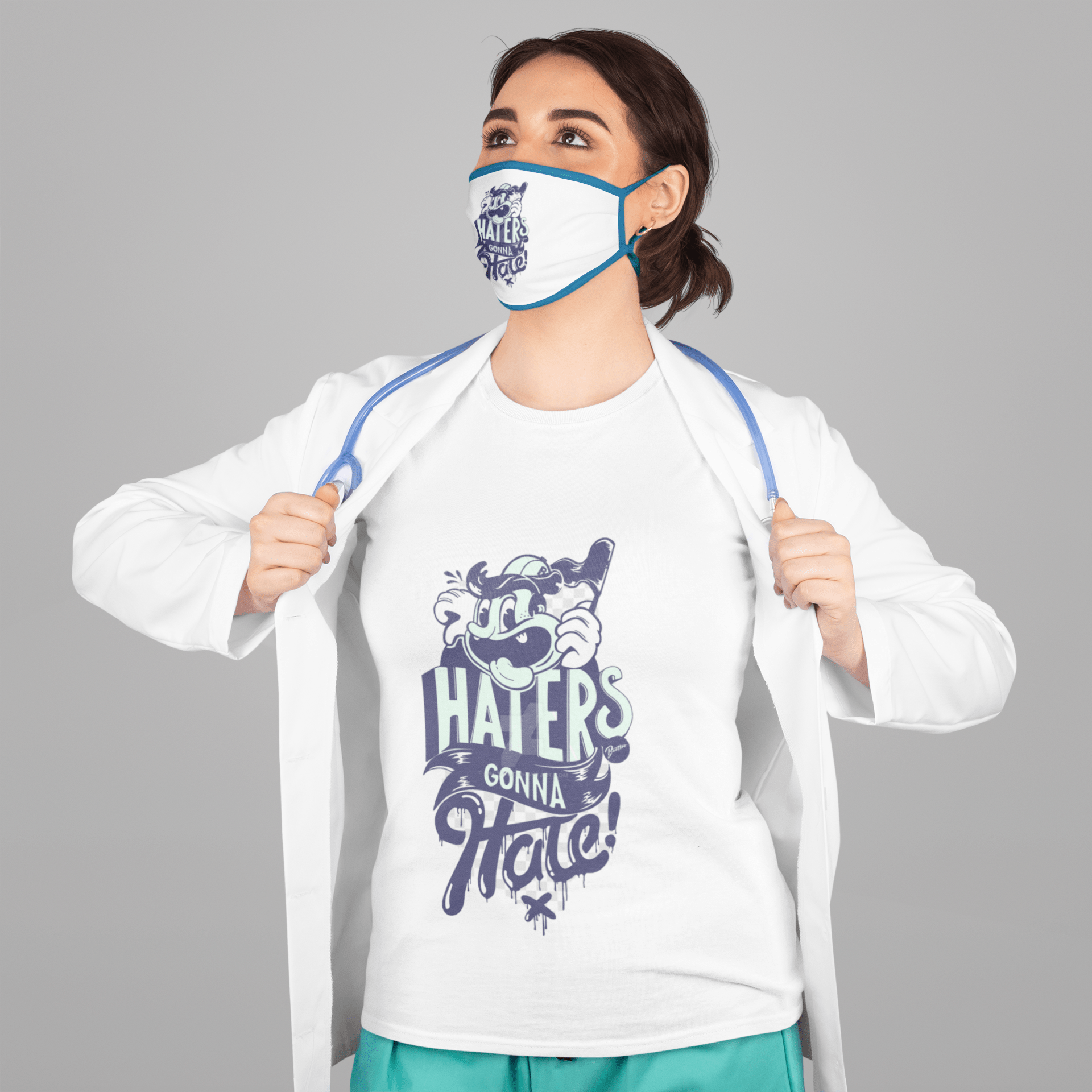 Download Face Mask and T-Shirt Mockup Generator - Free Mockup Download