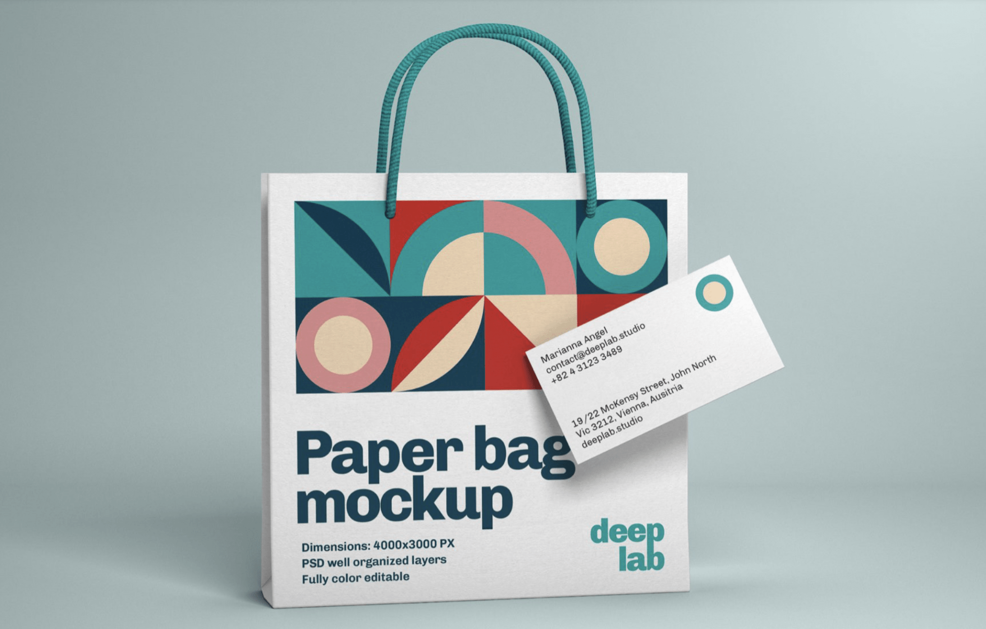 Paper Bag & Business Card Mockup Set