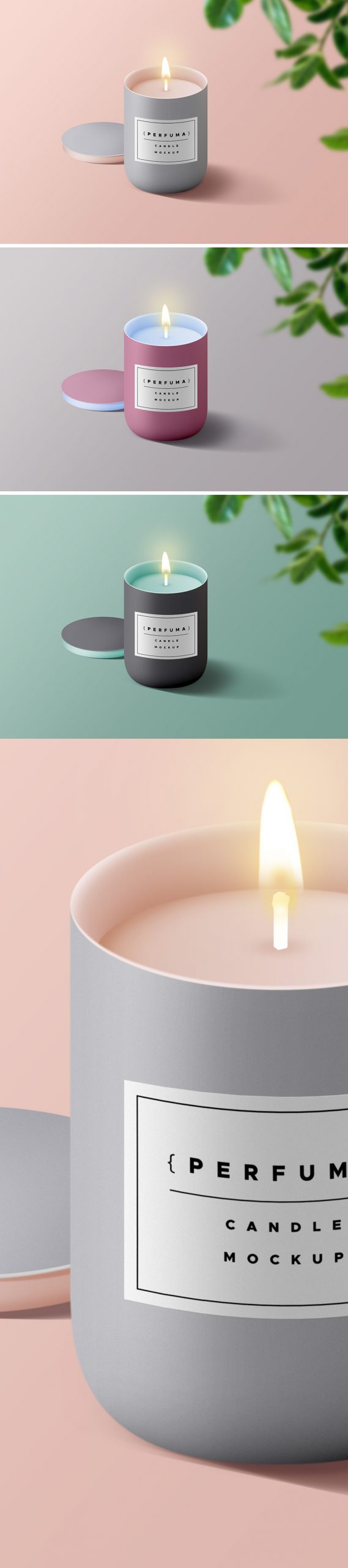 Free Candle Mockup