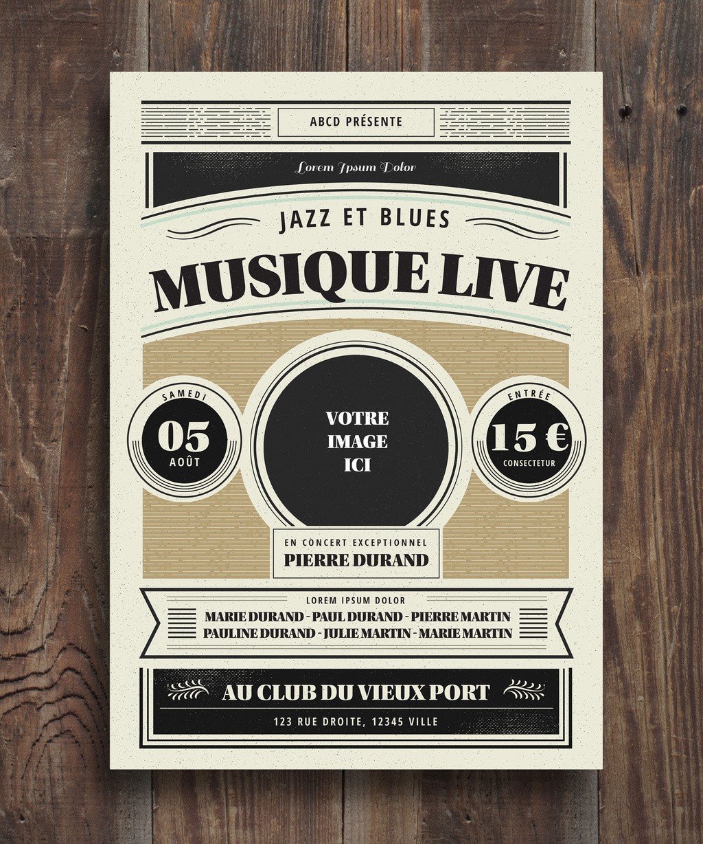 Concert Flyer or Poster Mockup