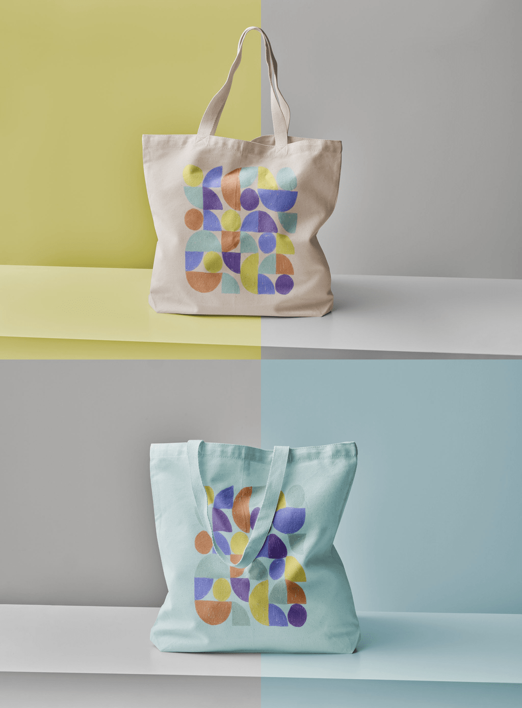 Premium PSD  Tote bag mockup design outside