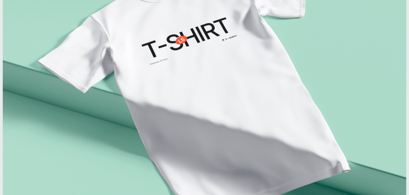 High-quality Minimalistic T-Shirt Mockup in 6000x4500 resolution