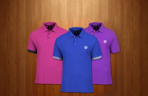Free polo and t-shirt mockup PSD